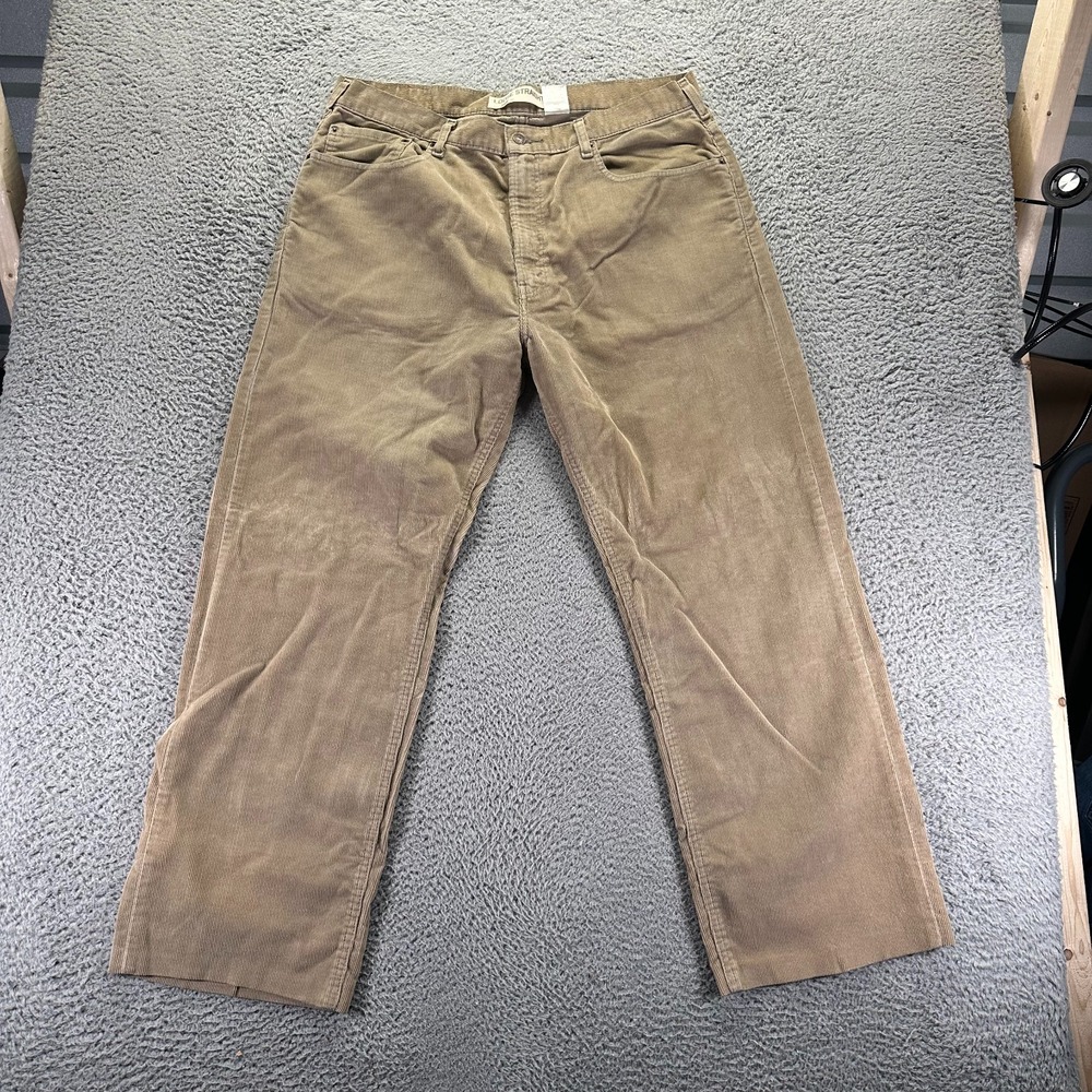 Vintage Levi's 569 Pant Mens 38x31 Brown‎ Cotton Corduroy Chino Straight Baggy